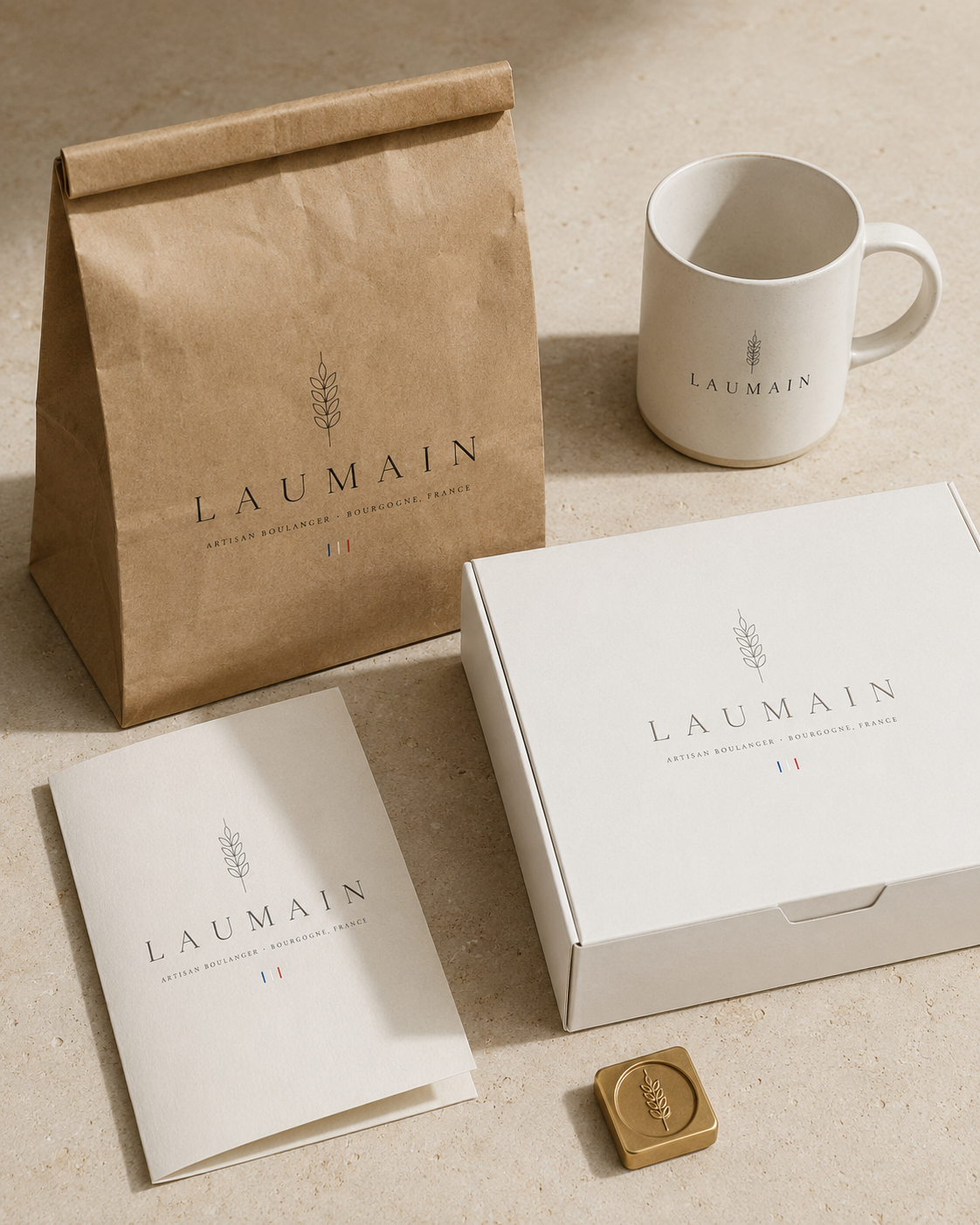 LAUMAIN — Full Brand System Mockup